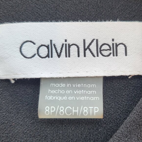 Calvin Klein Womens Sleeveless Scuba Sheath Dress with Princess Seam - Picture 8 of 12